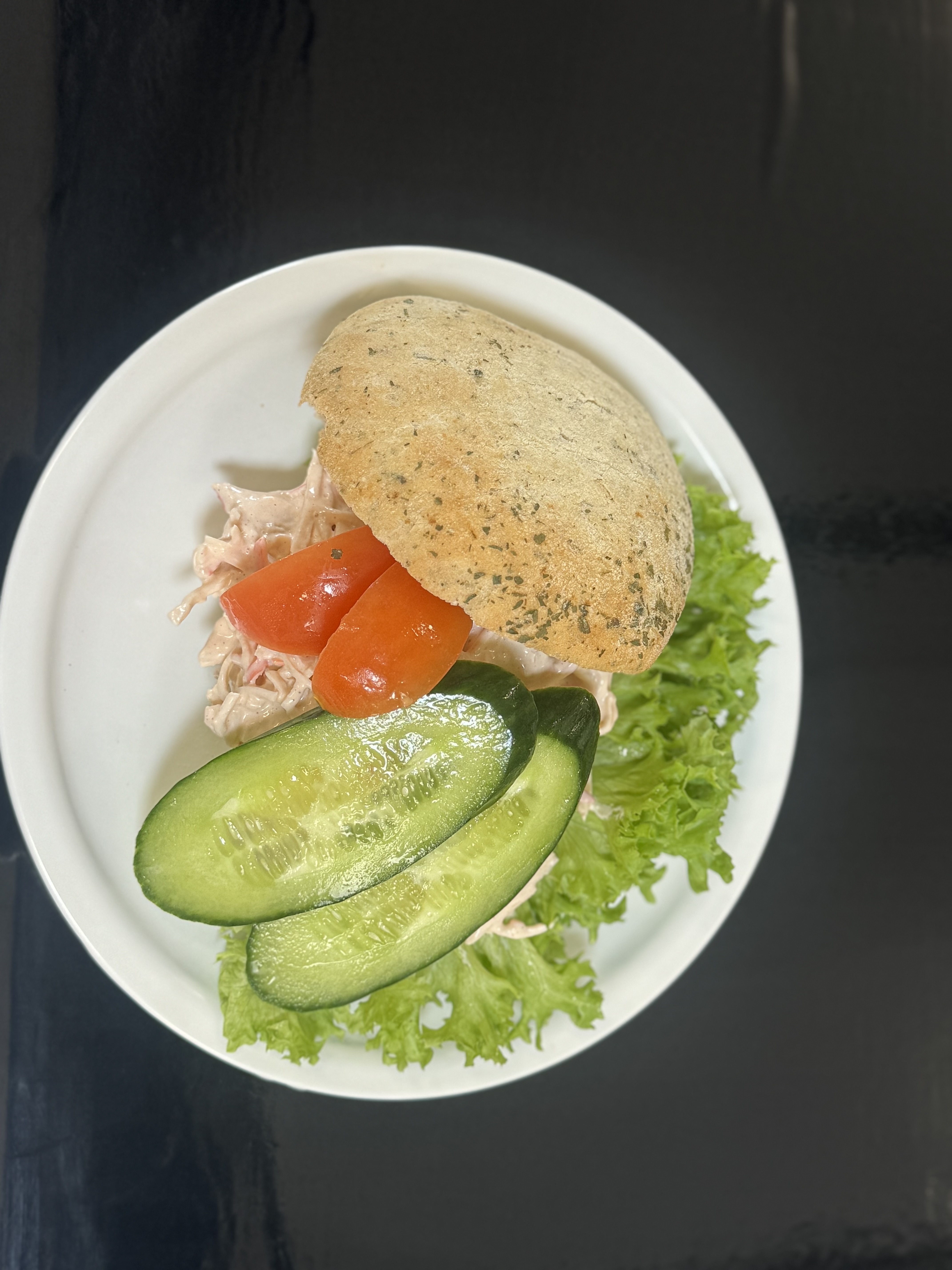Krabbesalat sandwich
